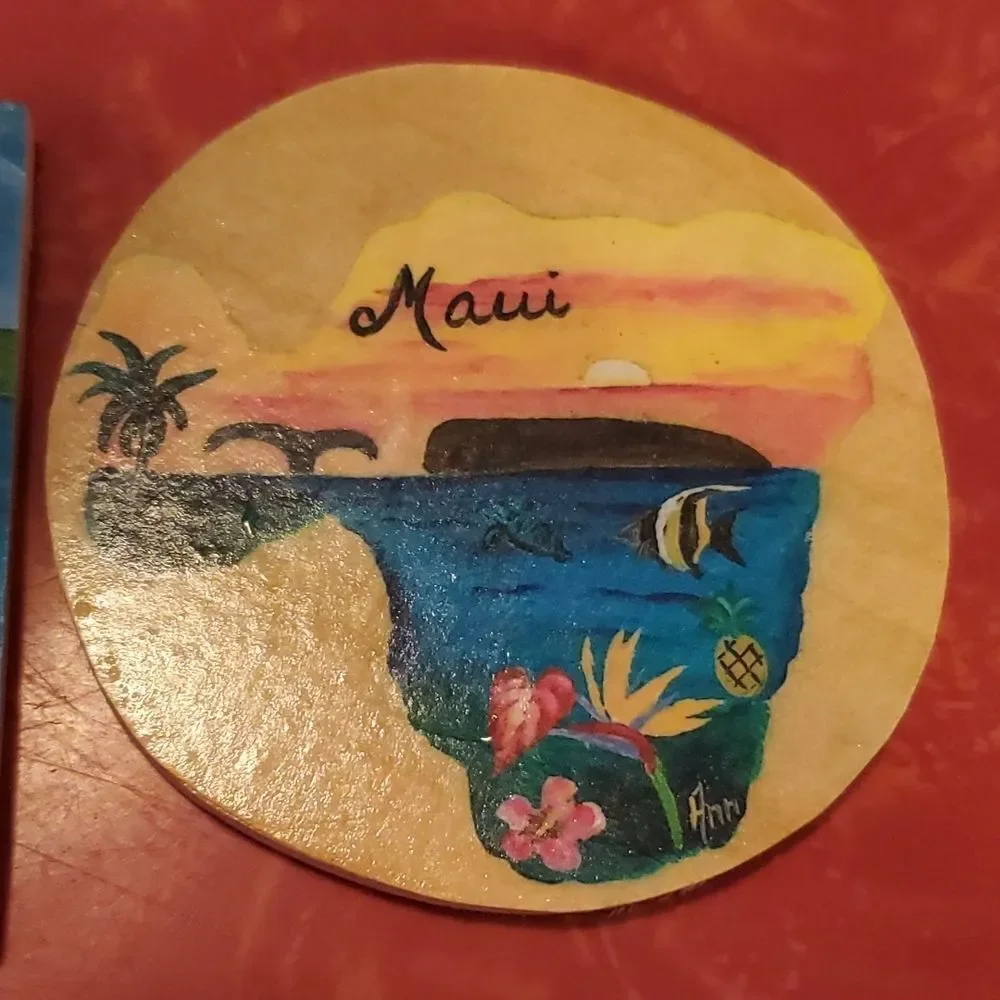 Made on Maui Hawaii Coaster Set of 3